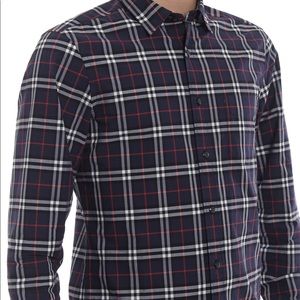 Burberry Navy Button Up